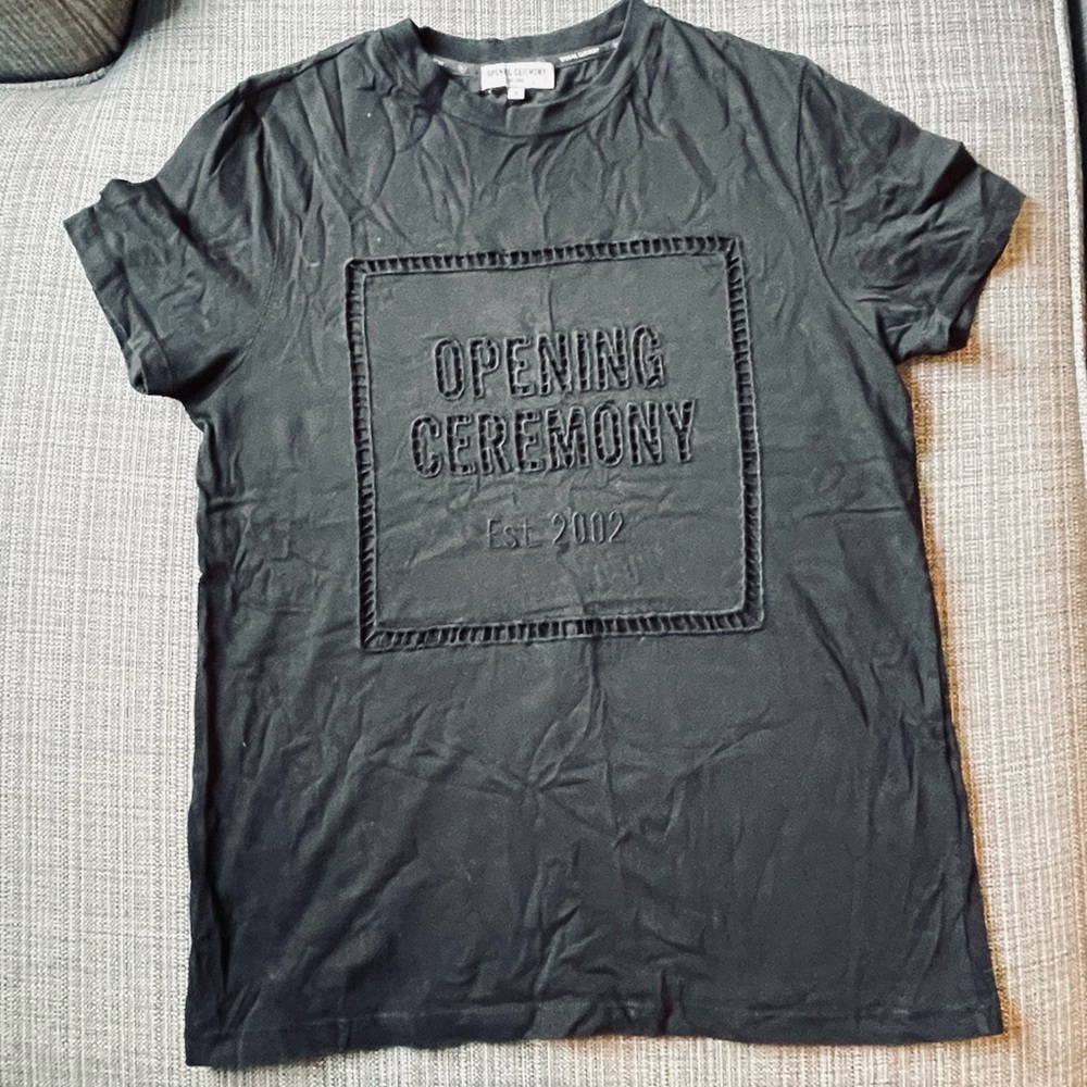 Opening Ceremony black logo tee shirt size small